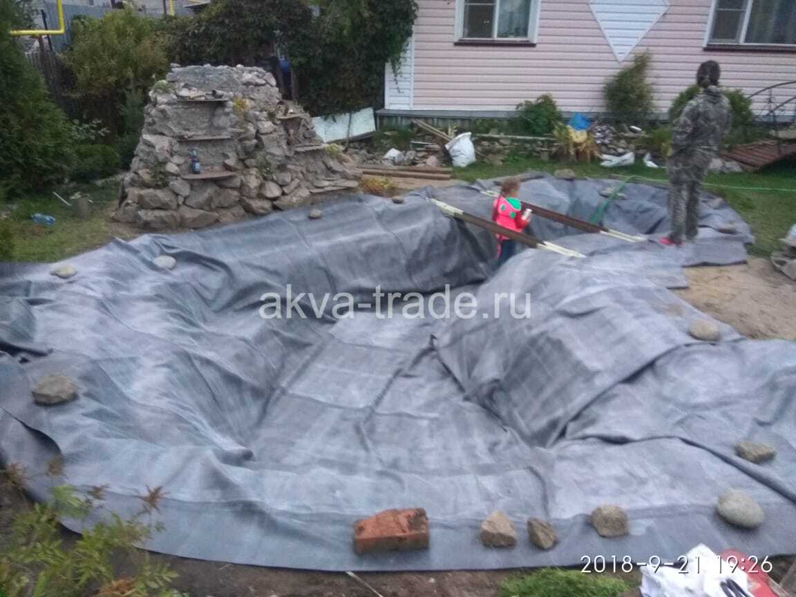 Пруд с рыбками