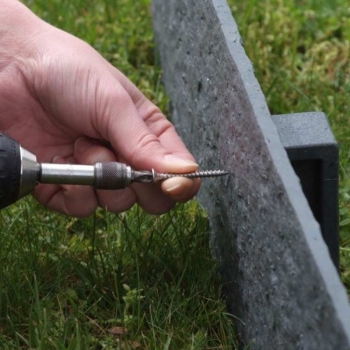 Колышки для ландшафтной ленты 38 см серый 10 шт