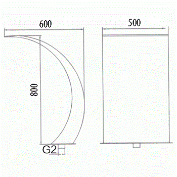 Излив для водопада WF10-500 "Рондо" Pondtech